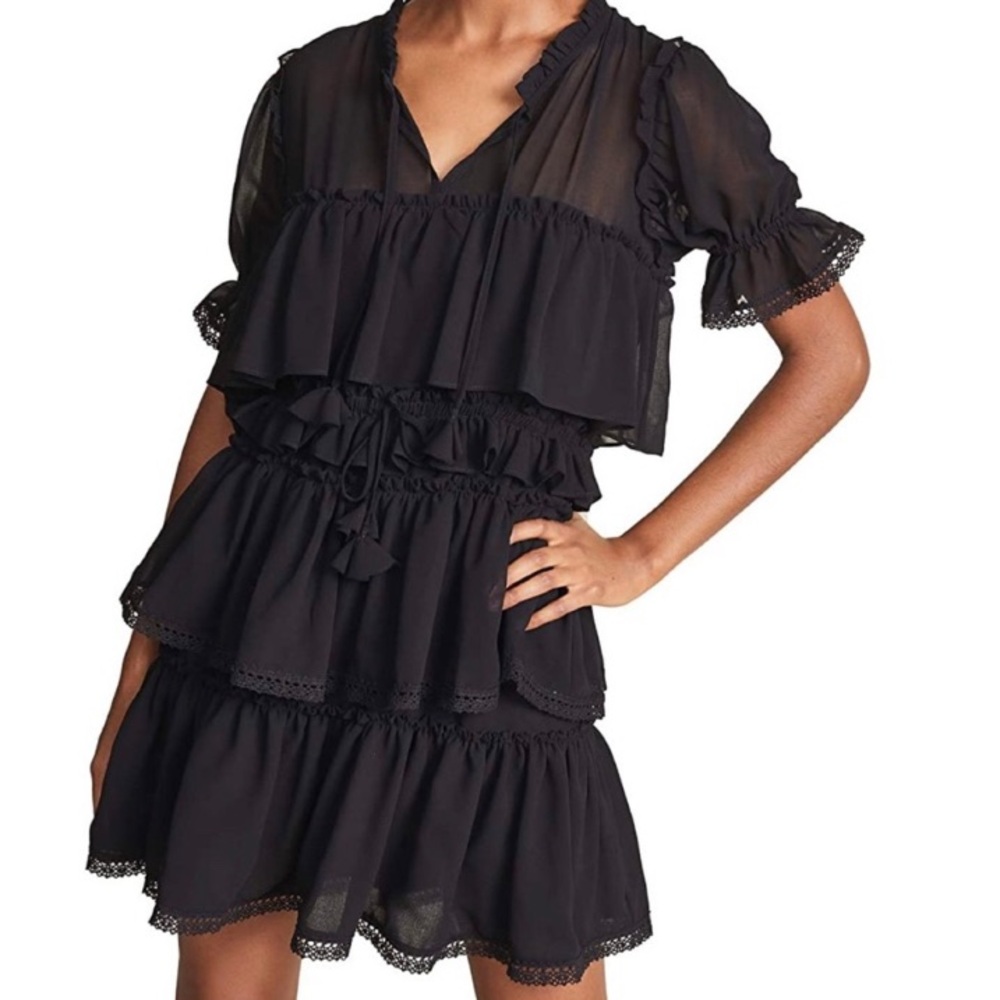 Misa Jazmine Tiered Ruffle Dress
